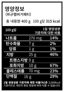[L.A.B] 100% 와규패티로 만든 햄버거 DIY 키트 (4개입)