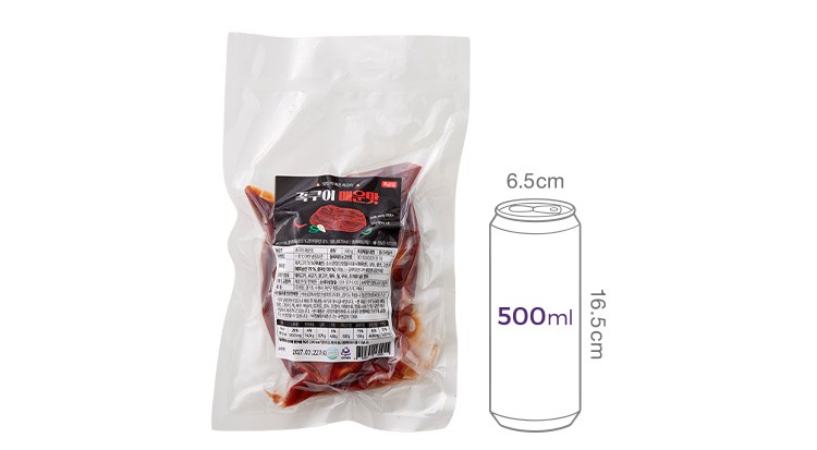 [족굽당] 매콤 고추장 족구이 500g (냉동)