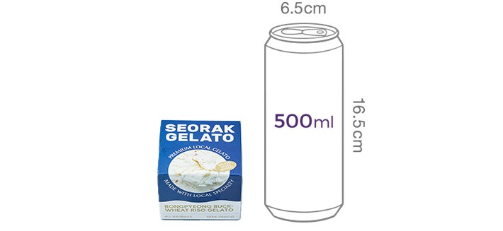 [설악젤라또] 봉평 메밀리조 미니컵 100mL 