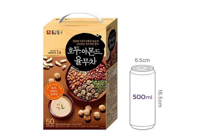 [담터] 호두 아몬드 율무차 (18g X 50개)