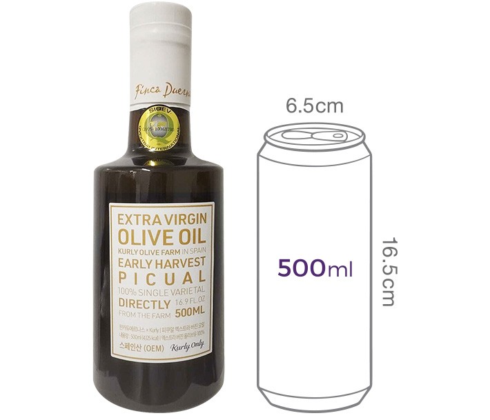[핀카듀에르나스 X Kurly] 피쿠알 엑스트라 버진 올리브오일 500mL