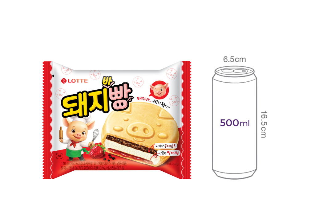 [롯데웰푸드] 돼지바빵 140mL