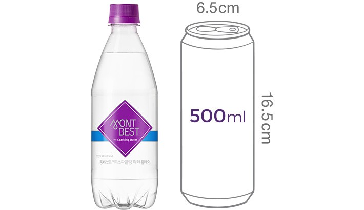 [몽베스트] 탄산수 플레인 (500mL X 20개)