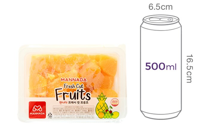 [만나다] 프레시 조각 오렌지 600g