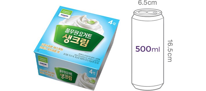 [풀무원다논] 생크림 요거트 플레인 (80g X 4개)