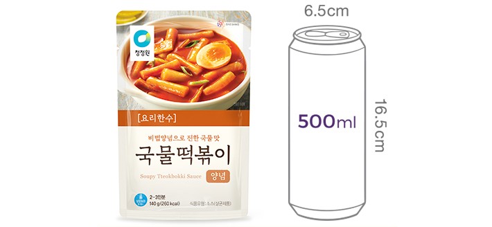 [청정원] 요리한수국물떡볶이양념 140g
