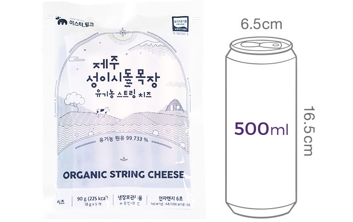 [제주성이시돌목장] 유기농 스트링치즈(18g x 5개입)