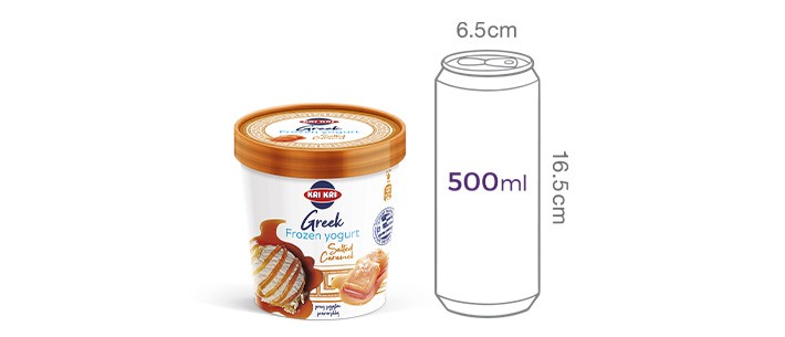 [krikri 크리크리] 그릭요거트 아이스크림 솔티드카라멜 320g