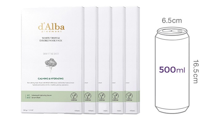 [달바] 화이트 트러플 더블마스크팩(진정/보습) 총 20매 (4매입 x 5BOX)