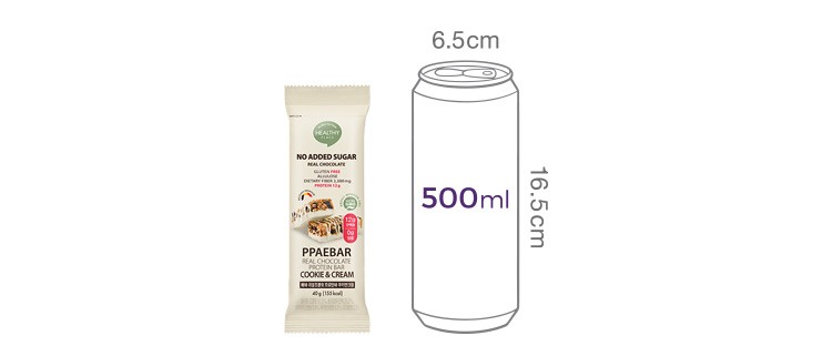 [빼바] 리얼 초콜릿 프로틴바 (쿠키앤크림) 40g