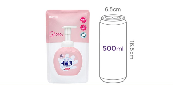 [온더바디] 세꼼마 버블 항균 핸드워시 리필 200ml 파우더향