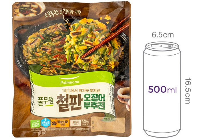 [풀무원] 철판 오징어 부추전 300g