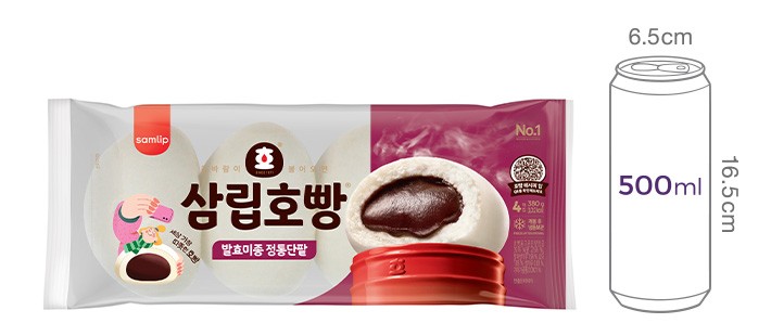 [겨울간식][삼립] 발효미종 단팥호빵(4입)