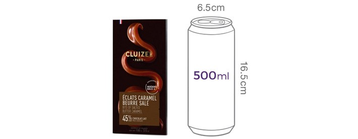 [클뤼젤] 솔티드 버터 카라멜 밀크초콜릿 45% 100g