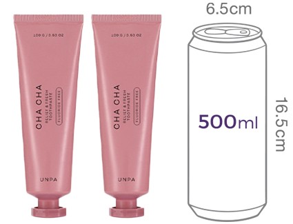 [언파] 차차 더스티 핑크 무불소 비건 치약 100g 트리플 기획 (3개입)