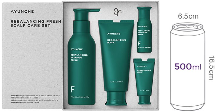 [아윤채] 리밸런싱 프레시 스칼프 케어 세트(4종)