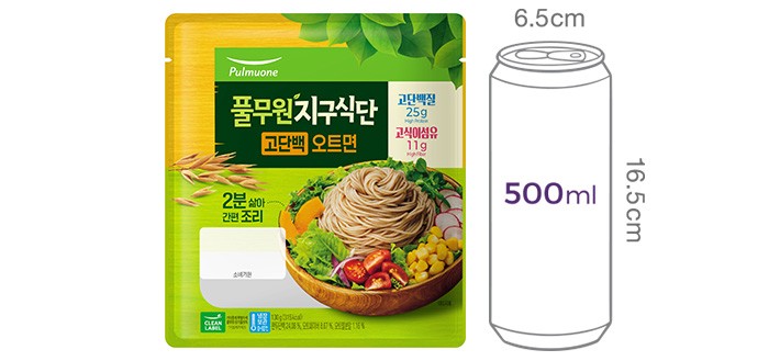 [풀무원] 고단백 오트면 130g