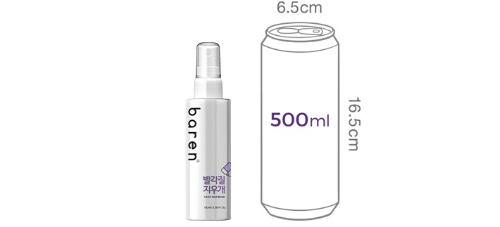 [바렌] 발각질지우개 풋 소프트너(연화제) 100ml