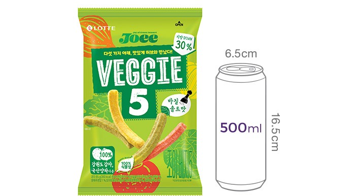 [롯데] 조이(JOEE) 베지5 바질솔트맛 85g