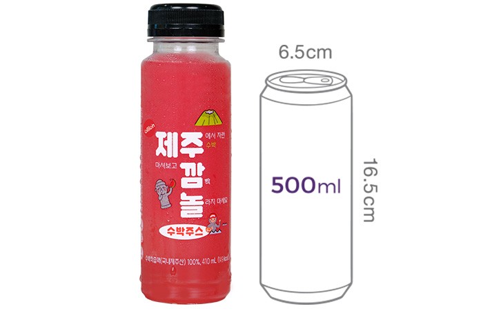 [제주깜놀] 국산 수박주스 410mL