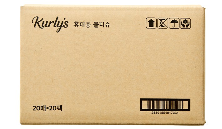 [Kurly's] 휴대용 물티슈 (20매 X 20팩)