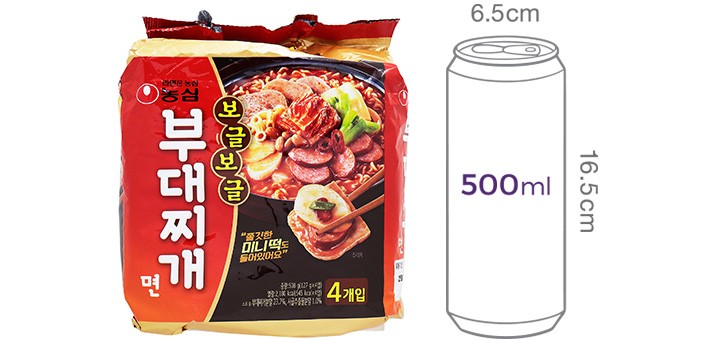 [농심] 보글보글 부대찌개면 4입