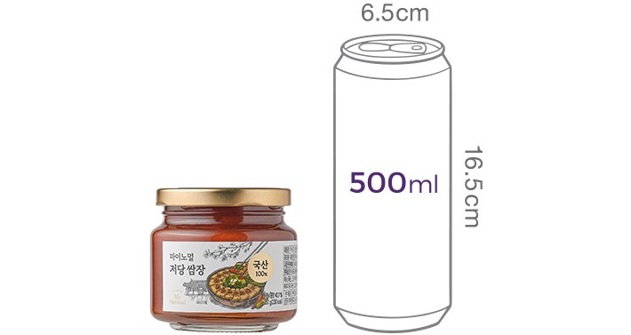 [마이노멀] 국산 100% 저당 쌈장 230g
