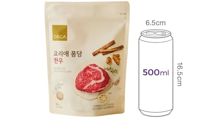 [올가]  요리애 퐁당_한우 80g(4g*20ea)