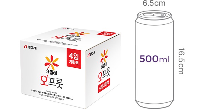 [컬리멤버스][요플레] 오프룻 블루베리 (180mL X 4개입)