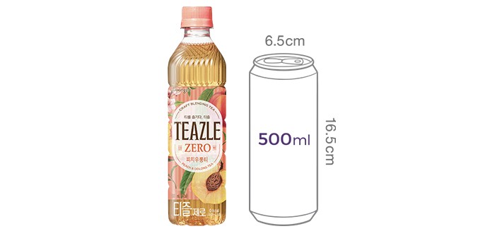 [웅진] 티즐제로 피치우롱티 (500mL X 6개)