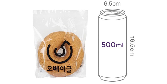 [오베이글] 플레인 통밀베이글 98g