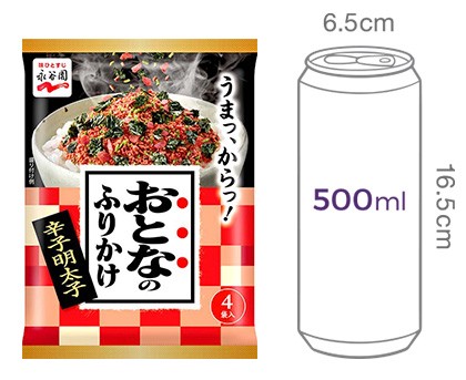 [나가타니엔] 오토나노 후리카케 카라시멘타이코(매운명란맛/4개입) 