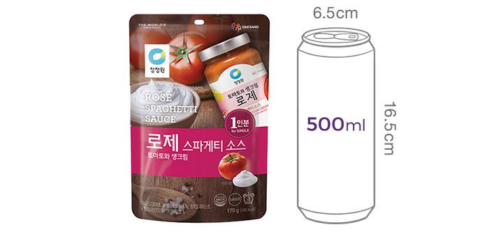 [청정원] 싱글 파우치 로제소스 170g