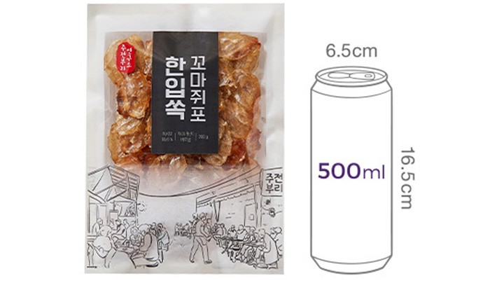 [주전부리마켓] 한입 쏙 꼬마쥐포 200g