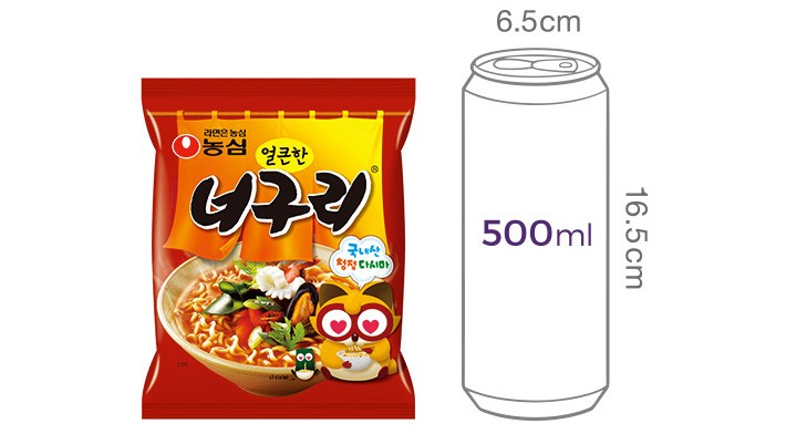 [농심] 얼큰한 너구리 5입