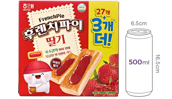 [해태] 후렌치파이 27+3 기획팩 딸기 
