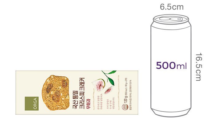 [올가] 국산 통밀 크리스피 크래커 무화과 120g