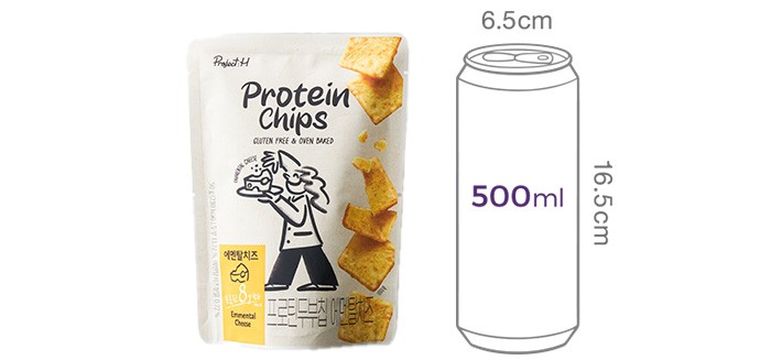 [Project H] 프로틴두부칩 에멘탈치즈 50g