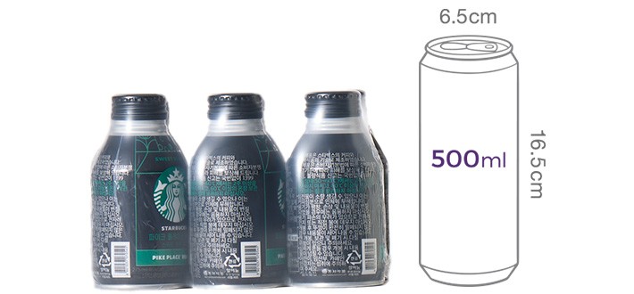 [스타벅스] 파이크플레이스로스트스위트블랙커피275ML (275mL X 6입)