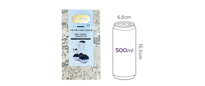 [쿤나] 크리스피 코코넛 초콜릿 컵 90g