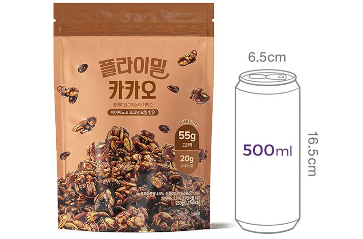 [플라이밀] 프로틴 그래놀라 (카카오) 250g