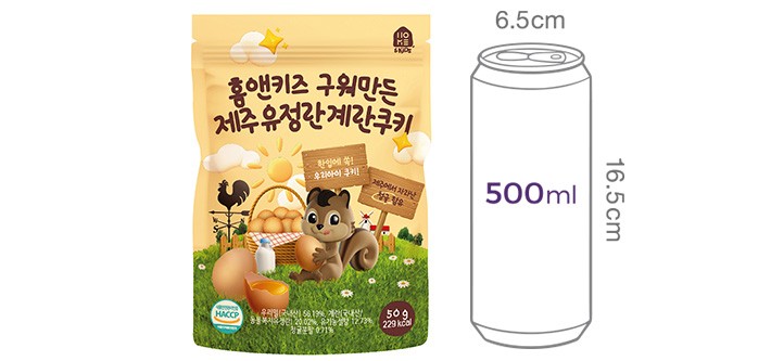 [홈앤키즈] 구워만든 제주 유정란 쿠키 50g