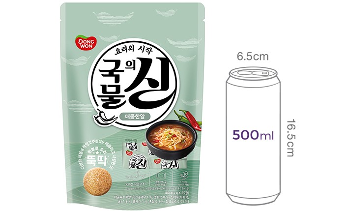 [동원] 국물의 신 매콤한알 4gX25입(파우치)