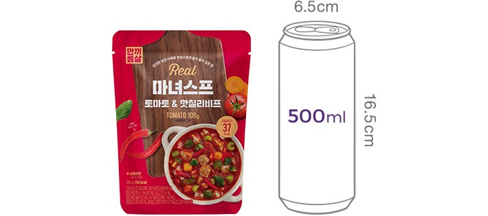 [한끼통살] 마녀스프 토마토&핫칠리비프 300g (단품)