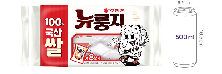 [오리온] 뉴룽지 멀티팩 대용량 (29g X 8봉)