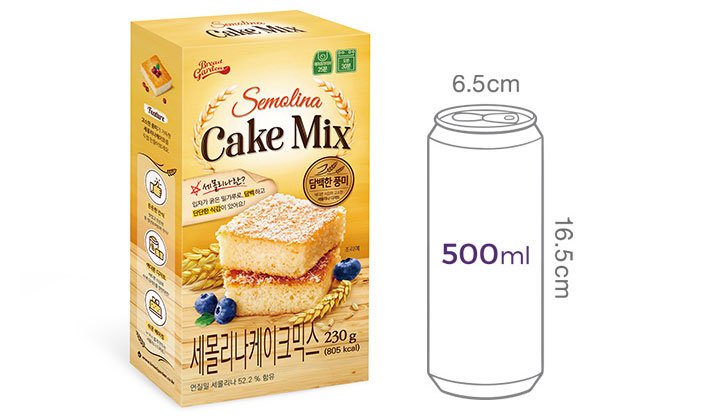 [브레드가든] 세몰리나 케이크 믹스 230g