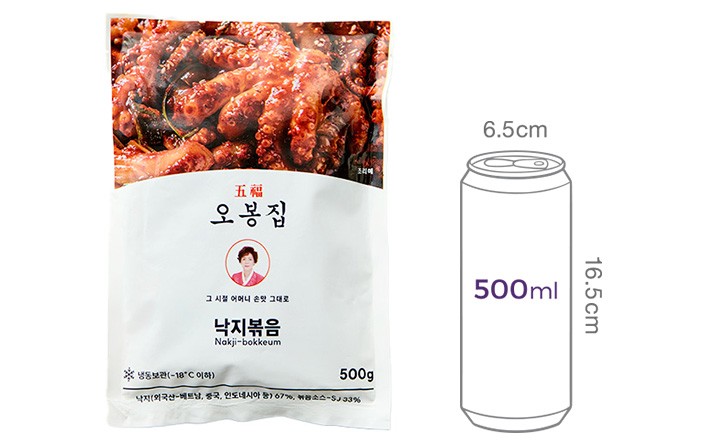 [오봉집] 낙지볶음 500g (냉동)