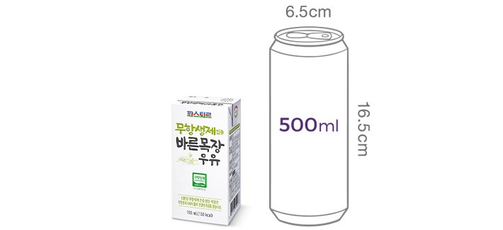 [파스퇴르] 바른목장 무항생제 우유 (190mL X 24입)
