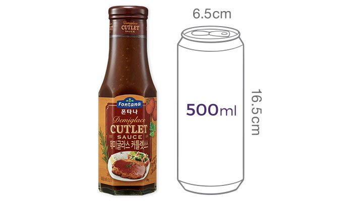 [폰타나] 데미글라스 커틀렛소스 280g