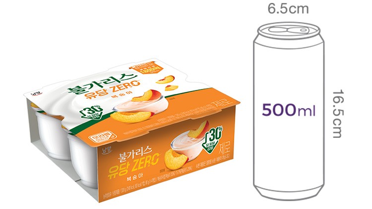 [남양] 떠먹는 불가리스 제로 요거트 복숭아 (80g X 4개)